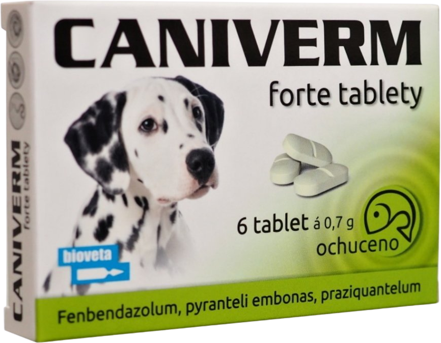 Caniverm forte tablety  6 x 0.7g 6 tablet