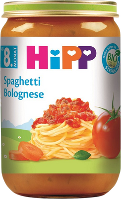 HiPP BIO Boloňské špagety, od 8. měsíce 220 g