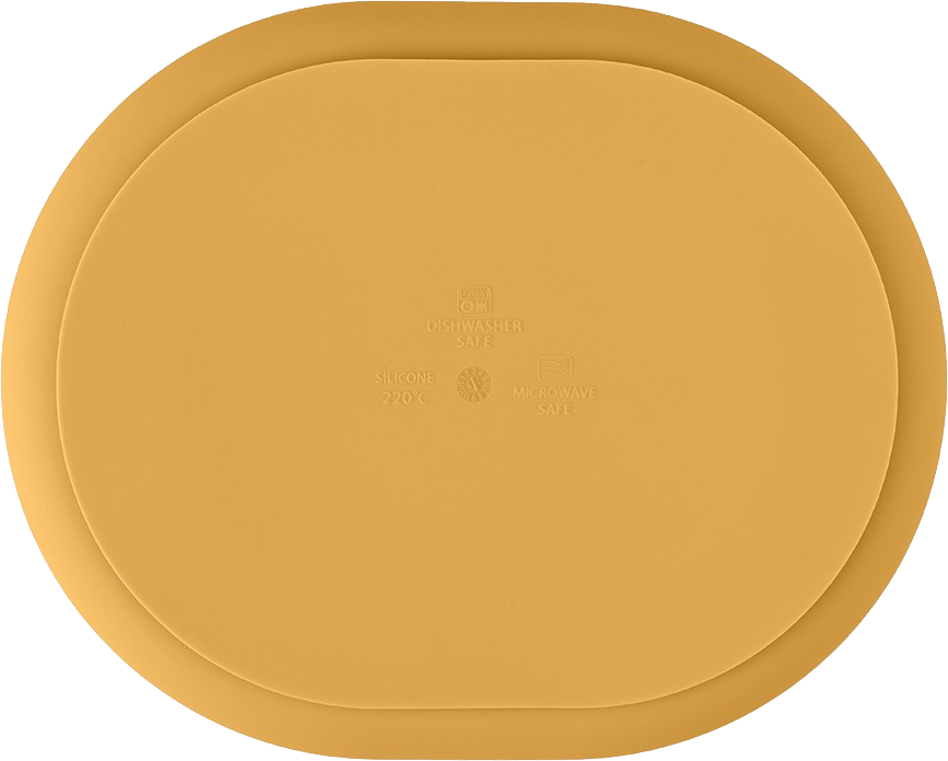 Petite&Mars Talířek silikonový dělící oválný Take&Match Intense Ochre 6m+