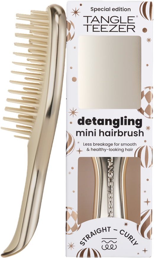 Tangle Teezer Ultimate Detangler Mini Chrome Champagne Gold limitovaná edice kartáč na vlasy 1 ks