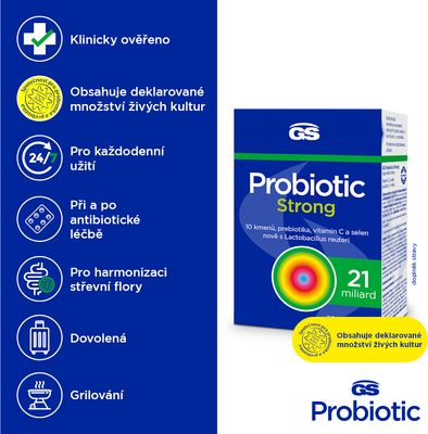 GS Probiotic Strong 40 kapslí