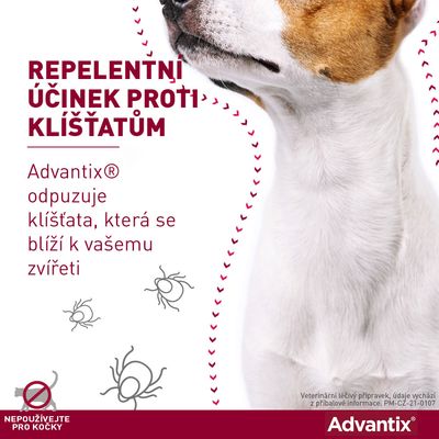Advantix pro psy spot-on do 4 kg 0.4 ml