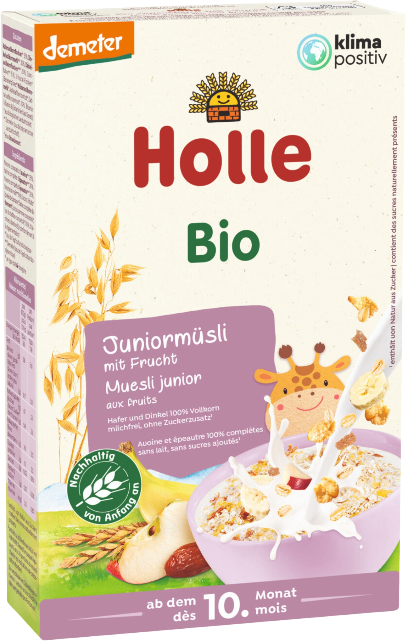 Holle bio Junior müsli s ovocem 250 g