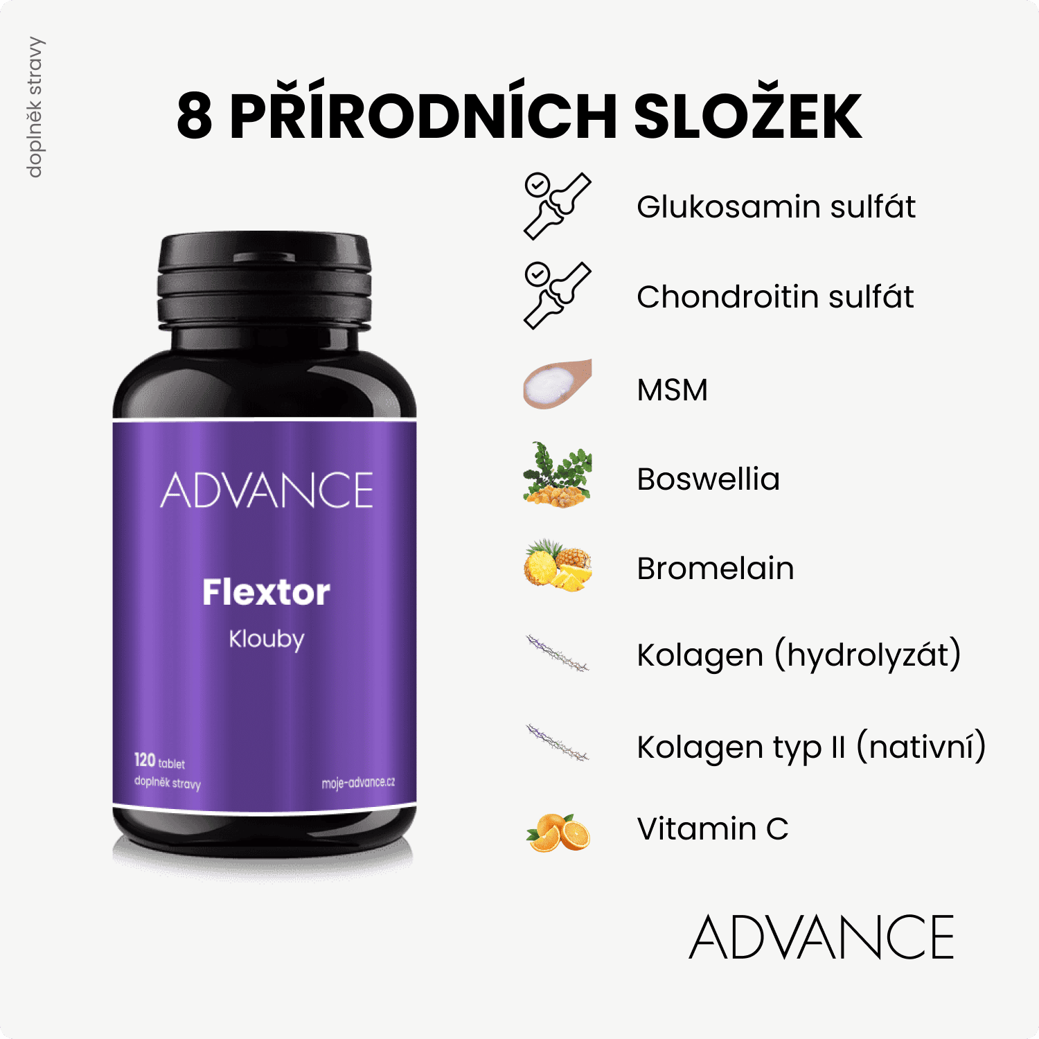 ADVANCE Flextor - klouby 120 tablet