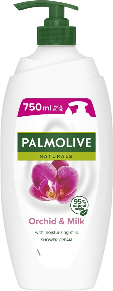 Palmolive Naturals Orchid & Milk sprchový gel pro ženy pumpa 750 ml