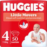 Huggies® Little Movers plenky 4 (7 - 18 kg) 50 ks