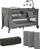 Kinderkraft Postýlka cestovní Joy 2 s doplňky Dark grey