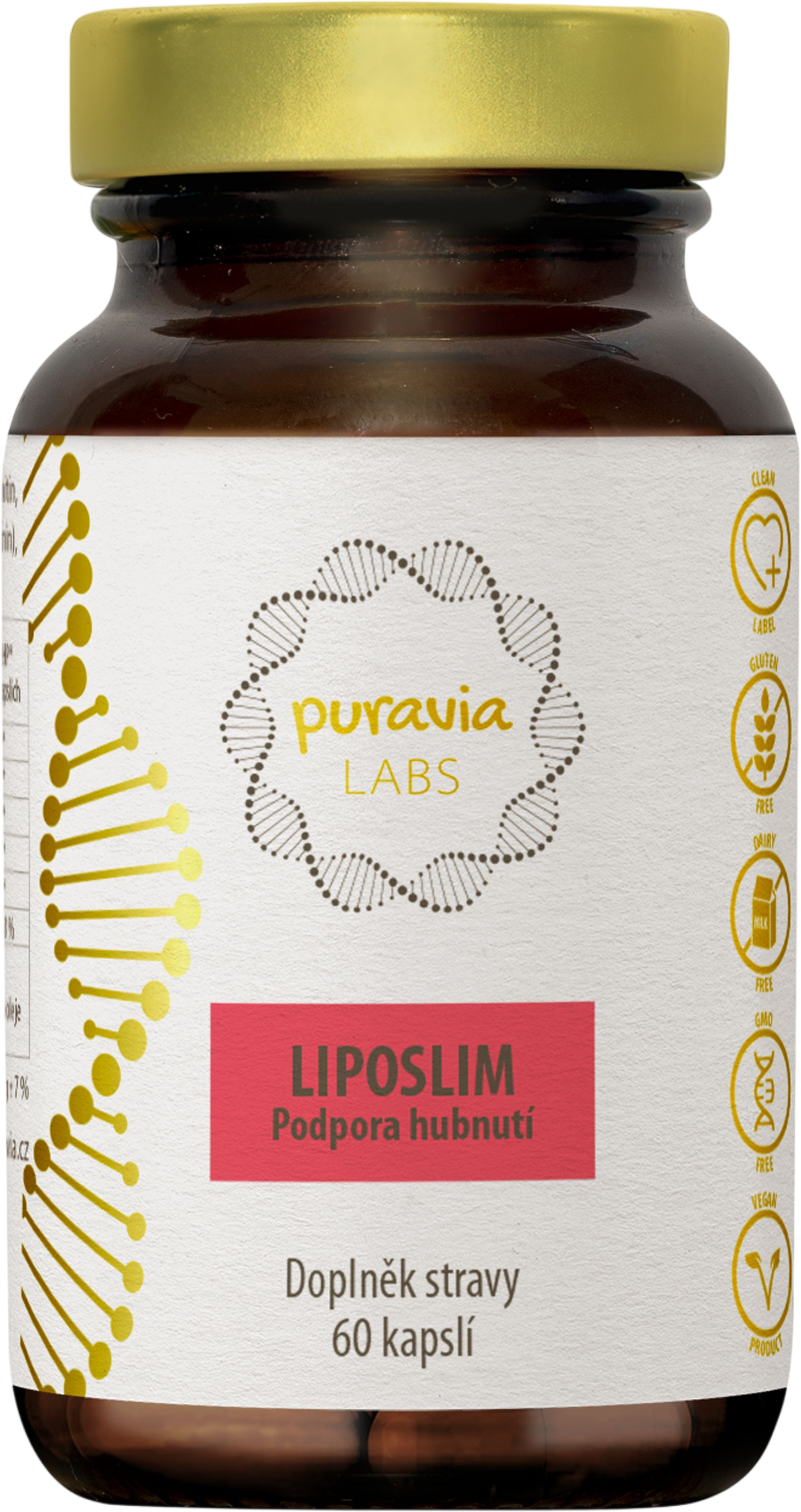 Puravia LABS Liposlim – podpora hubnutí 60 kapslí