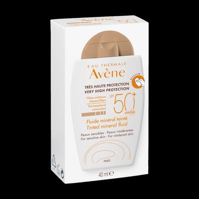 Avène Sun Tónovací minerální fluid SPF 50+, 40 ml