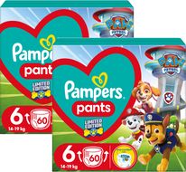 Pampers Active Baby Pants Paw Patrol Kalhotkové plenky vel. 6, 14-19 kg, 2 x 60 ks