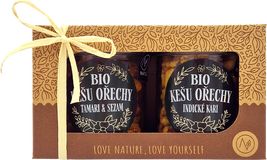 Natu Dárkový set BIO kešu ořechů deluxe I., 2 x 160 g