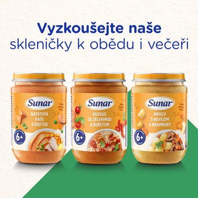 Sunar příkrm kuskus se zeleninou a kuřetem 6m+ 120 g
