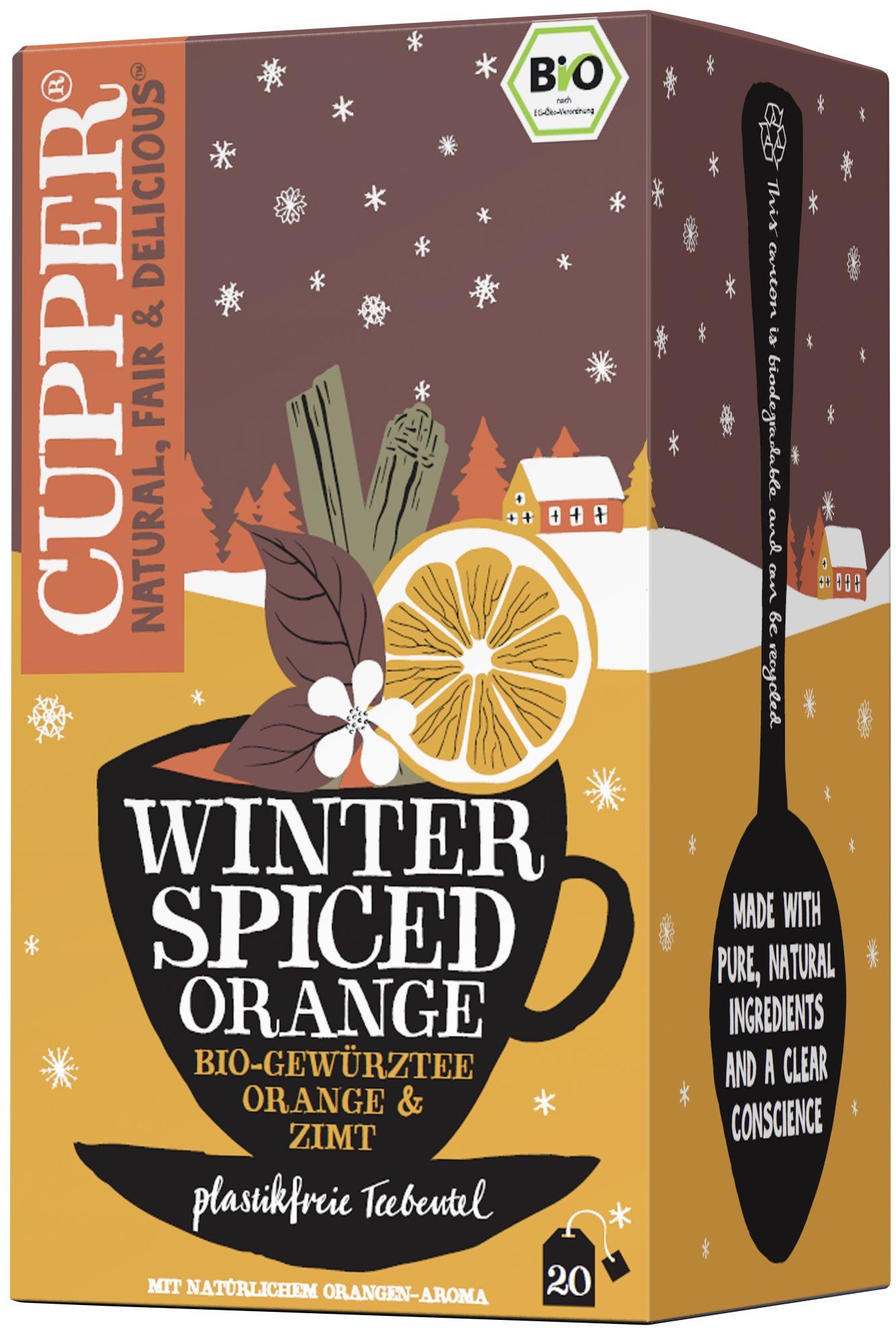 Cupper BIO Winter Spiced Orange 20 x 2 g