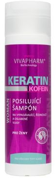 VivaPharm Keratinový šampon pro ženy s kofeinem 200 ml