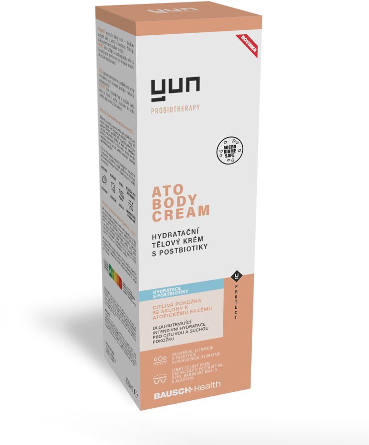 YUN ATO hydratační tělový krém s postbiotiky 200 ml