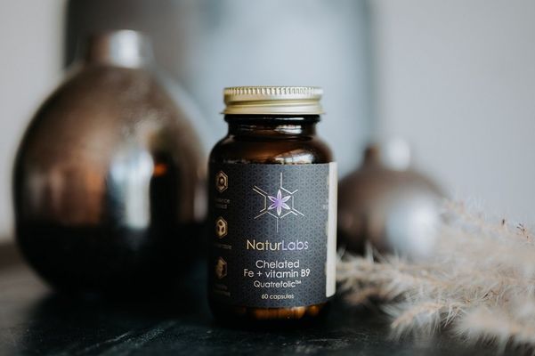 Naturlabs Železo chelátové + B9 60 kapslí