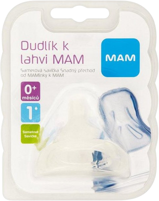 MAM Dudlík na lahev V1- pomalý 0m.+ vel. S