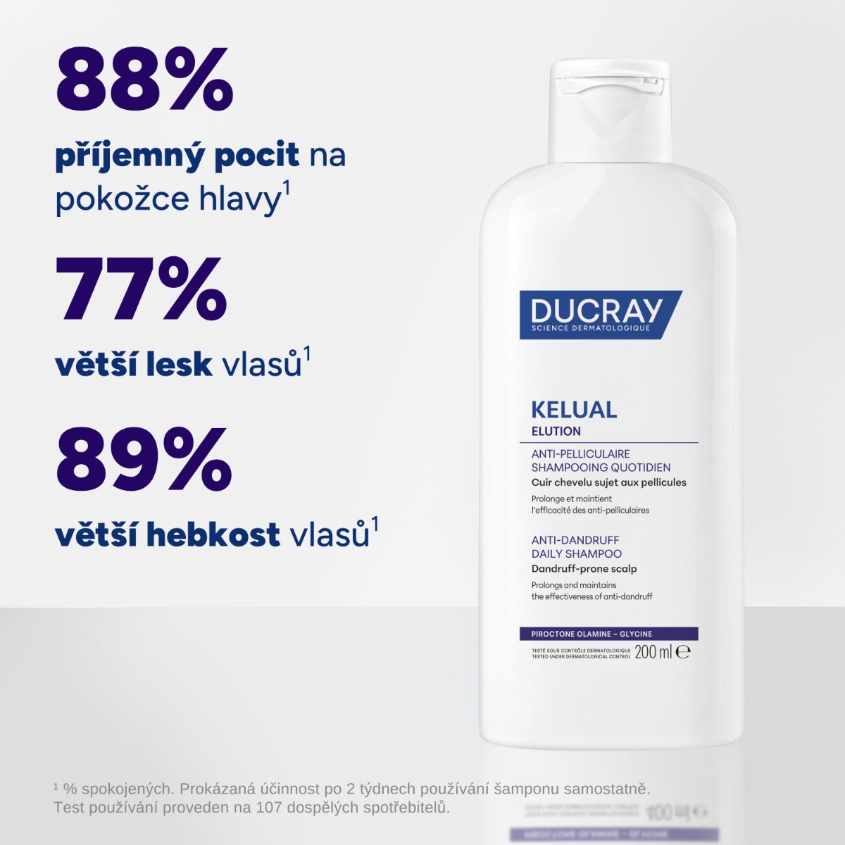 Ducray Elution šampon, rovnováha vlasové pokožky 200 ml