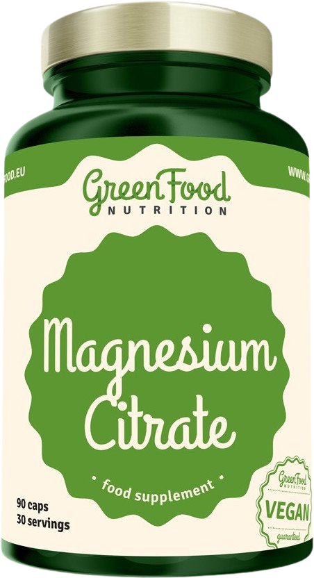 GreenFood Nutrition Magnesium Citrate 90 kapslí