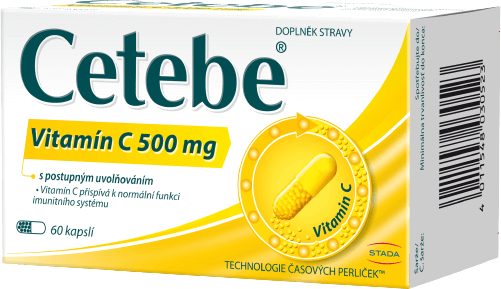 Cetebe ® Vitamin C 500 mg s postupným uvolňováním 60 kapslí