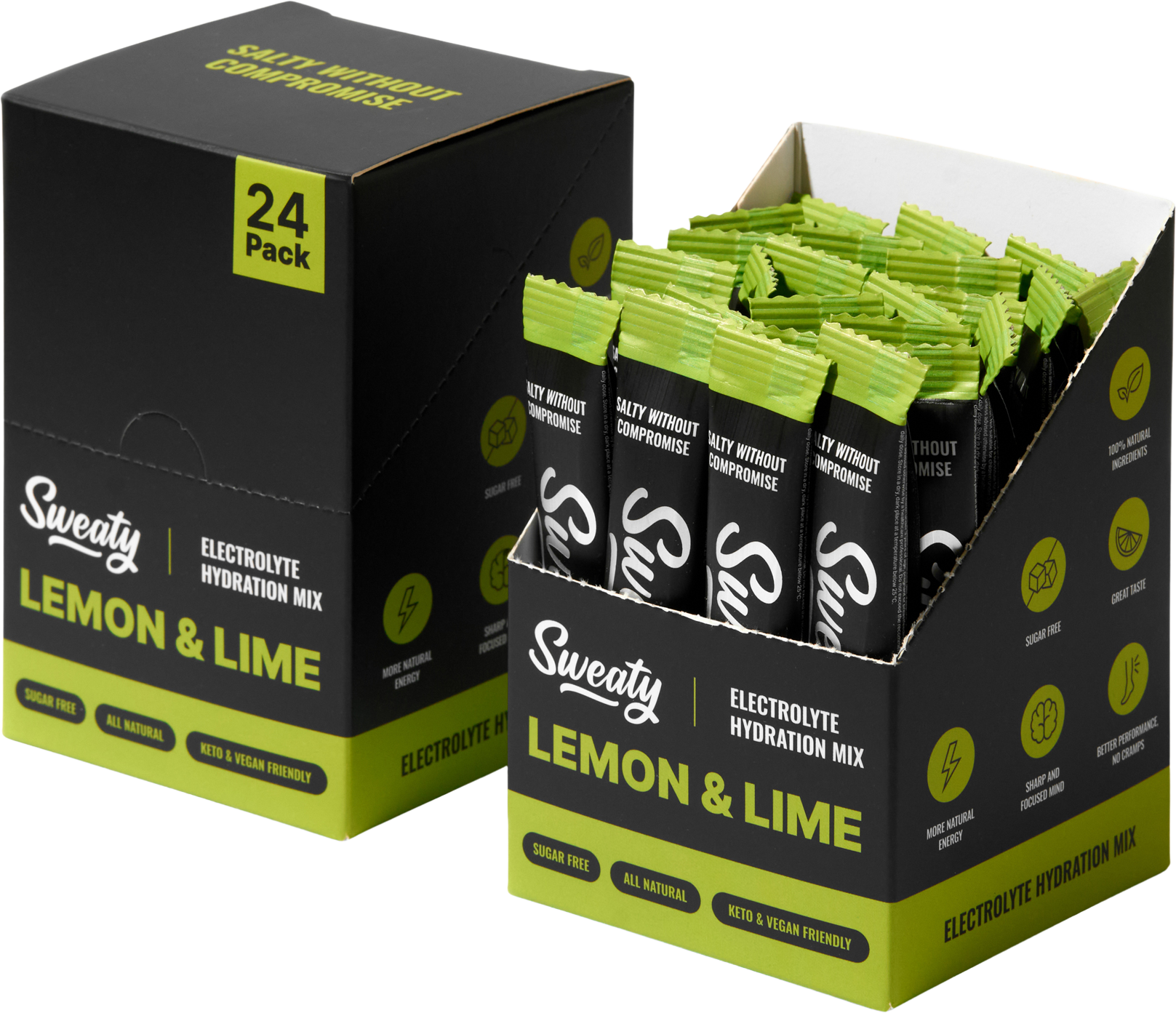 Sweaty Electrolyte Hydration Mix Lemon & Lime 24 x 6 g