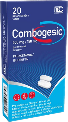 Combogesic tablety 500mg/150mg 20 tablet