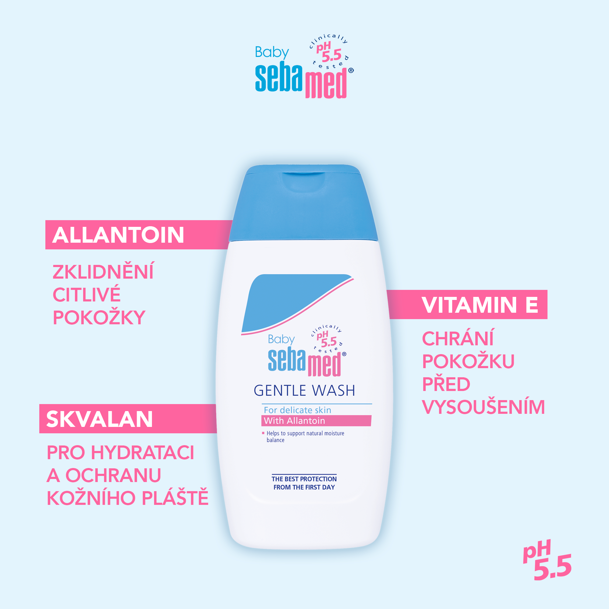 Sebamed Baby dětská mycí emulze extra jemná 200 ml