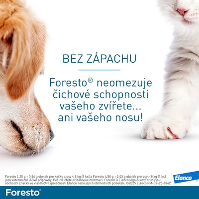 Foresto Obojek pro kočky a malé psy do 8 kg 38 cm