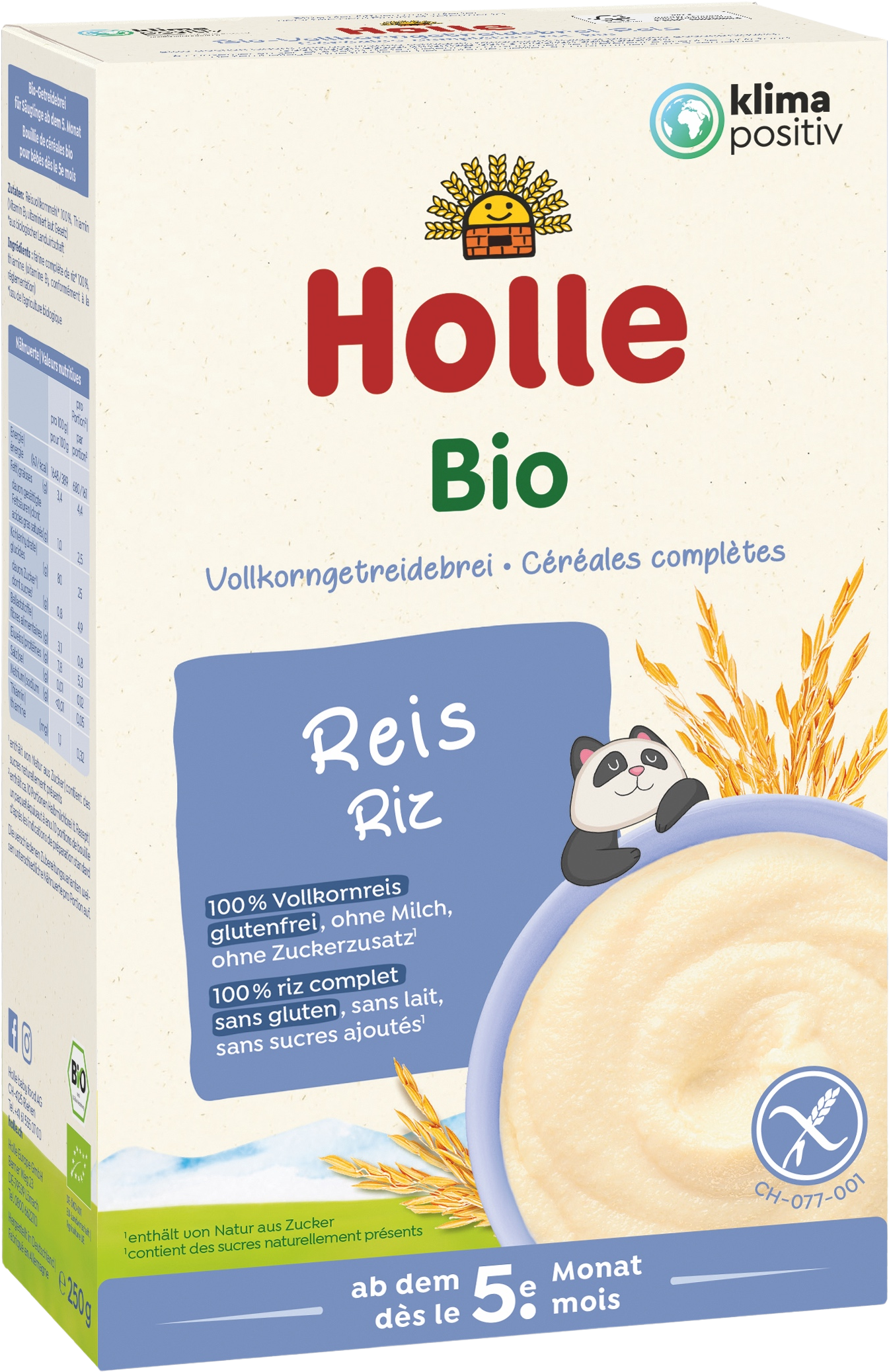Holle Bio Rýžová kaše 250 g