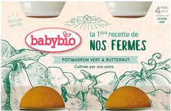 Babybio Zelená a máslová dýně z naší vlastní ekofarmy 2 x 130 g