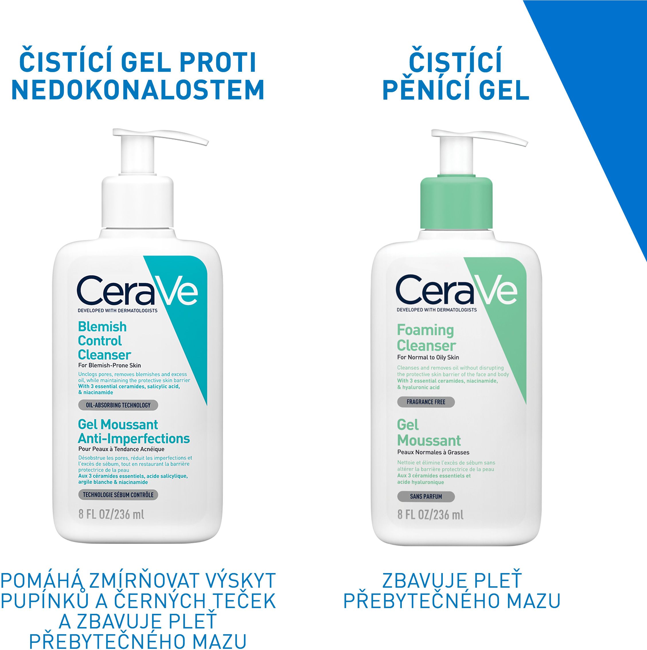 CeraVe Čisticí gel proti nedokonalostem 236 ml