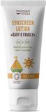 Woodenspoon Opalovací tělové mléko Baby & Family SPF 30, 100 ml