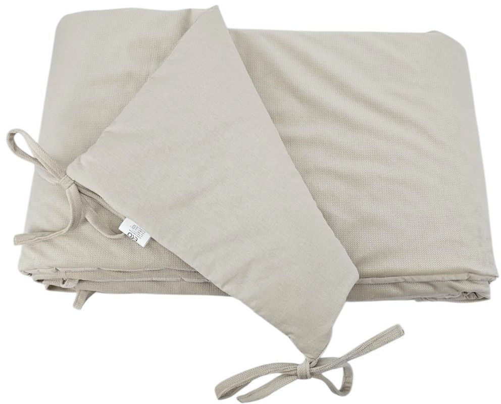 Eko Mantinel do postýlky bavlněný Velvet Light Beige 180 cm