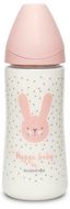 Suavinex Hygge Premium Láhev králík - růžová L 360 ml