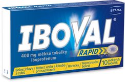 Iboval Rapid 400mg 10 měkkých tobolek