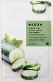 Mizon Joyful Time Essence Mask Cucumber Plátýnková maska s rozjasňujícím a hydratačním účinkem 23 g