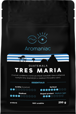 Aromaniac Guatemala Tres Maria, zrnková 250 g