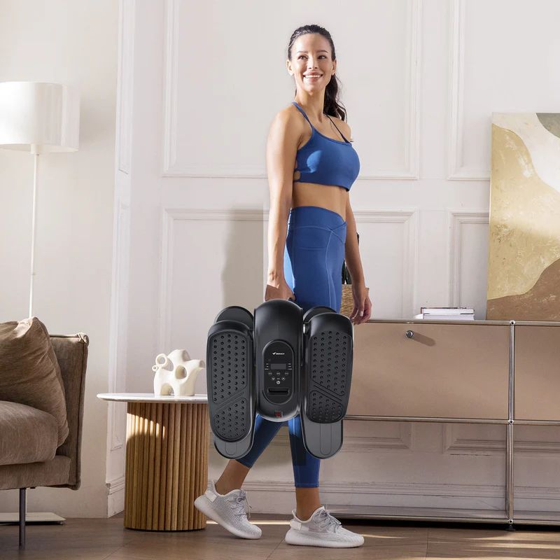 Merach E37B2 Mini eliptický trenažér, 12 režimů rychlosti 5.4 kg