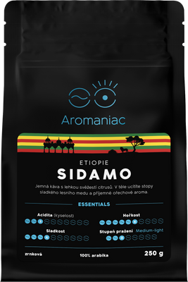 Aromaniac Etiopie Sidamo, mletá 250 g
