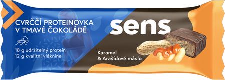 Sens Cvrččí Proteinovka v Tmavé Čokoládě - Karamel & Arašíd 60 g