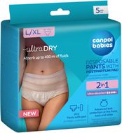 Canpol babies Jednorázové poporodní kalhotky s vložkou 2v1 L/XL 5 ks