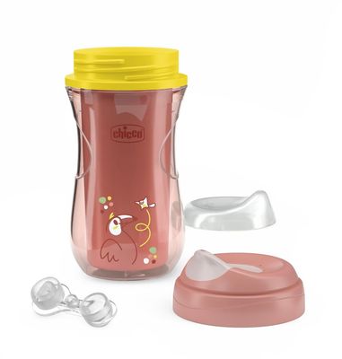 Chicco Hrneček Active s tvrdým náustkem pink, 14m+ 266 ml
