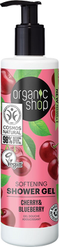 Organic Shop Zjemňující sprchový gel Třešeň a borůvka 280 ml