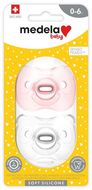 Medela Měkký celosilikonový dudlík Girl 0-6m 2 ks