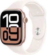 Apple Watch Series 10 GPS + Cellular 46mm Rose Gold Aluminium Case with Light Blush Sport Band - M/L