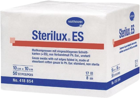 Hartmann Sterilux gáza 10 x 10 cm