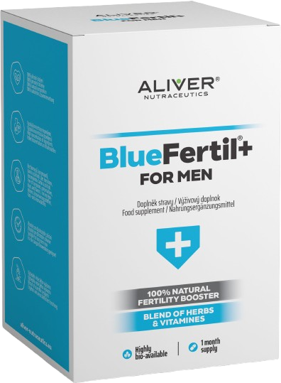 Aliver BlueFertil+ mužská plodnost 120 kapslí