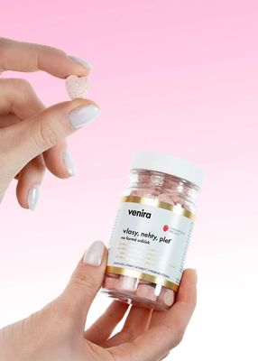 Venira Srdíčka na vlasy, nehty a pleť malin 60 tablet