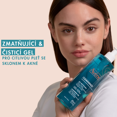 Avène Cleanance Čisticí gel pro citlivou pleť se sklonem k akné 400 ml