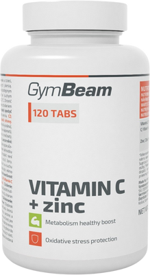 GymBeam Vitamín C+zinek 120 tablet